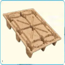 Load Bearing Capacity 30 to 100 kg 150kg Compressed Pallet, Shape Rectangular