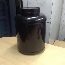 Ghee Packaging Plastic Jar, Cap Type black