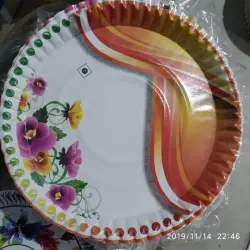 Paper plate material, GSM 80-120 GSM