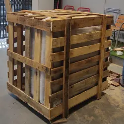 Pinewood Potato Crates, Types Of Wooden Crates Closed Crates