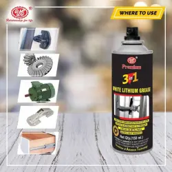 Lithium for long time lubrication, Color Red