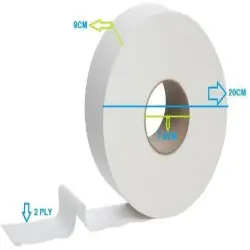 Jumbo Roll Tissue Paper Jrt Rolls 2 Ply, Color Bopp jumbo Brown