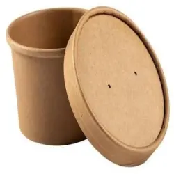 Material Paper Food Container with Lid, Brand Packwingz Packaging