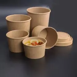 Food Container with Lid, UsageApplication Food Industry, Product Material Paper