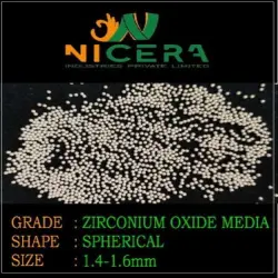 2 mm Zirconium Polishing Beads, Color White