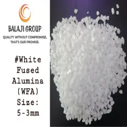 White Fused Aluminum Oxide, Specific Gravity 39541gm per Cucm