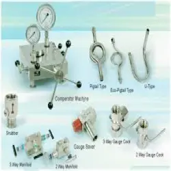 25 inch 63 mm Pressure Gauge Peker Nozzle, 0 to 25 bar0 to 400 psi, Use Manifold Gauge