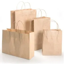 Brown Paper Carry Bags For Cake Boxes sizes 10X10X10, For Grocery, 810 Inches, Brand RPB