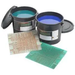 Liquid Photoimageable Solder Mask Ink Rice White, Base 750gms, Hardener 250gms, Color Green