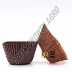 Packet 5 x 5 x 5 cm Square Cupcake Muffin Mould - For bake, Shape Round
