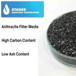 80 25 mm Anthracite Filter Media, Usage drinking water purification