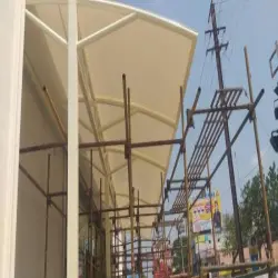 Pvc Single Side Awning Fabric, Material PVC