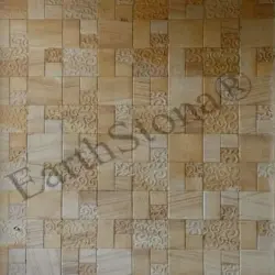 Multicolor Crazy Pattern Sandstone cladding Tiles, Usage Home