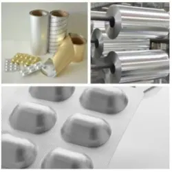 Printed Pharmaceuticals Blister Foil, Pattern Plain