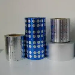 Plain Capsule Blister Foil, Color Silver