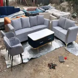 Designer Sofa Set, Fabric Material Velvet