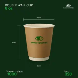 Double Wall Cup, Pack Size 200 Piece