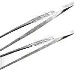 Blunt Flat Tip Tweezers, Tip thickness 003 inch