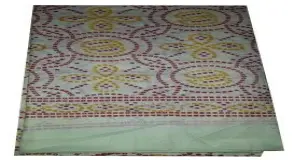 Soft modhal shatin Hand Block Ajarakh print stole, Wash Care Machine wash