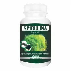 Spirulina Capsules, Brand Sunova