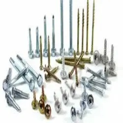 Flat Head Self Drilling Screw, Finish Galvanized