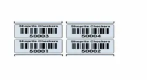 Logo Barcode Label, Pattern Printed