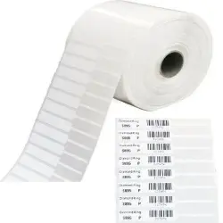 White Plain Blank Barcode Labels, Packaging Type Roll, GSM 75-80 Gsm, UsageApplication industrial