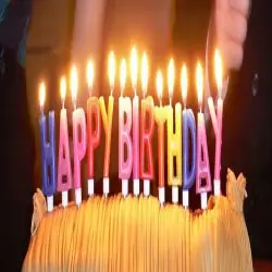 Birthday Candle, Material Paraffin Wax