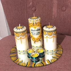 Mehndi Pillar Candle