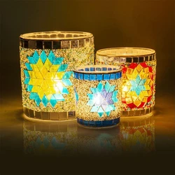 Mosaic Candle Holders