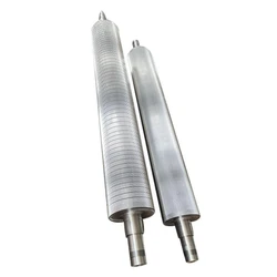 Silver Corrugated Flute Rolls