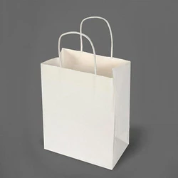 Carry White Paper Bags
