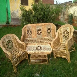 Indoor Bamboo Sofa Set
