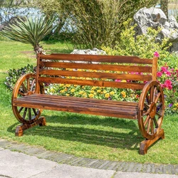 Wooden Park Bench
