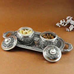 Silver Dry Fruit Set