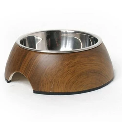 Wooden Dog Bowl