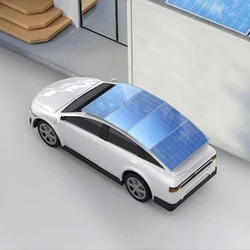 White Solar Vehicle