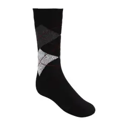 Men Self Design Crew Length Socks, Packaging Type Packet