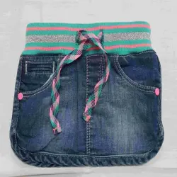 Kids Denim Skirt, Length Short