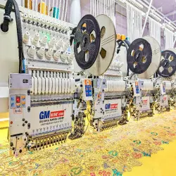 V3 Embroidery Machine, Max Speed For Flat Stitch 1000-1500 spm