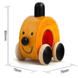 Wooden Caterpillar, Finishing Paint Coated