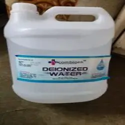 Packaged Distilled Water, Chemical Formula H2O