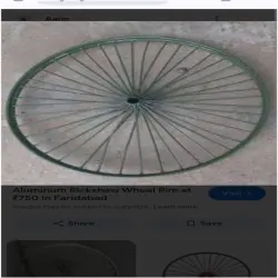 Aluminum Alloy 28X15 Inch Rickshaw Wheel Rim, 18, UsageApplication Rickshaw Pipe Spokes Wheel Rim