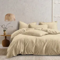King Glace Cotton Bed Sheet, Pattern Printed