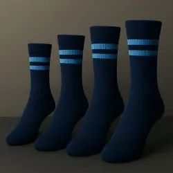 School Socks, Color White and Black