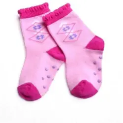 Kids Black Red Socks, Size Medium