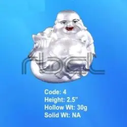 Solar Feng Shui Laughing Buddha, Material Plastic