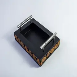ExclusiveLane Paints Planks Madhubani Hand-Painted Nested Trays In Sheesham Wood Set Of 2, Features Flat, Shallow Container With Slightly Raised Edges Used For Carrying Or Displaying Article Of Foods