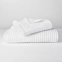 Multicolor Comfort and Style 100 Waffle Weave Towel Set, Pattern Poppy Buta Design