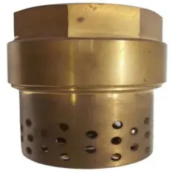 Brassbase Orange Jali Brass Foot Valve, Color GOLDEN